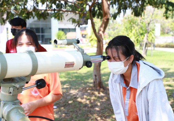 ภาพกิจกรรม  คณะวิทยาศาสตร์และเทคโนโลยี จัดกิจกรรมค่ายวิทยาศาสตร์สัญจร ปีการศึกษา 2565  โรงเรียนคณฑีพิทยาคม
