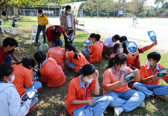 ภาพกิจกรรม  คณะวิทยาศาสตร์และเทคโนโลยี จัดกิจกรรมค่ายวิทยาศาสตร์สัญจร ปีการศึกษา 2565  โรงเรียนคณฑีพิทยาคม