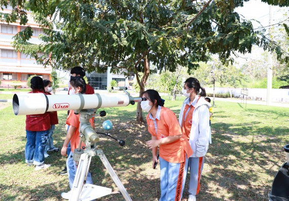 ภาพกิจกรรม  คณะวิทยาศาสตร์และเทคโนโลยี จัดกิจกรรมค่ายวิทยาศาสตร์สัญจร ปีการศึกษา 2565  โรงเรียนคณฑีพิทยาคม