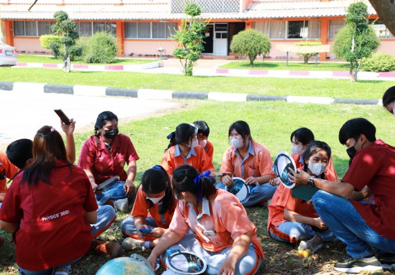 ภาพกิจกรรม  คณะวิทยาศาสตร์และเทคโนโลยี จัดกิจกรรมค่ายวิทยาศาสตร์สัญจร ปีการศึกษา 2565  โรงเรียนคณฑีพิทยาคม