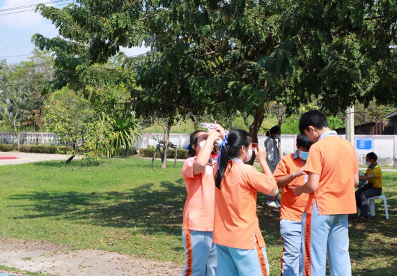 ภาพกิจกรรม  คณะวิทยาศาสตร์และเทคโนโลยี จัดกิจกรรมค่ายวิทยาศาสตร์สัญจร ปีการศึกษา 2565  โรงเรียนคณฑีพิทยาคม