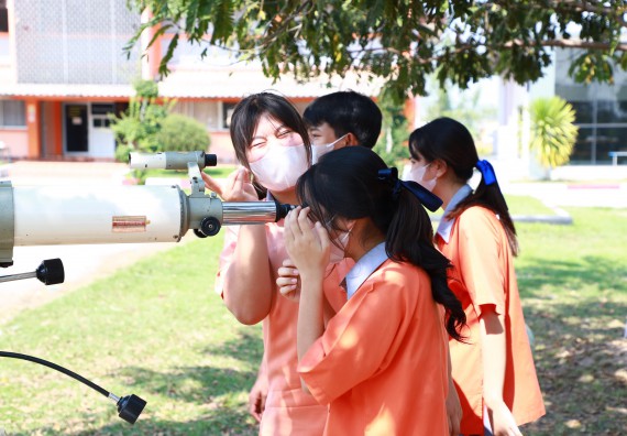 ภาพกิจกรรม  คณะวิทยาศาสตร์และเทคโนโลยี จัดกิจกรรมค่ายวิทยาศาสตร์สัญจร ปีการศึกษา 2565  โรงเรียนคณฑีพิทยาคม