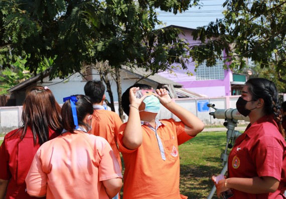 ภาพกิจกรรม  คณะวิทยาศาสตร์และเทคโนโลยี จัดกิจกรรมค่ายวิทยาศาสตร์สัญจร ปีการศึกษา 2565  โรงเรียนคณฑีพิทยาคม