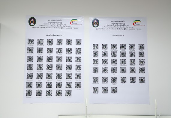 ภาพกิจกรรม  ศูนย์วิทยาศาสตร์และวิทยาศาสตร์ประยุกต์ จัดอบรมเชิงปฏิบัติการมาตรฐานความปลอดภัยห้องปฏิบัติการเคมี รูปแบบ Peer evaluation