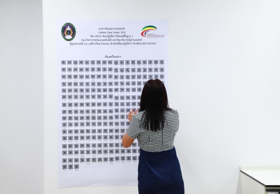 ภาพกิจกรรม  ศูนย์วิทยาศาสตร์และวิทยาศาสตร์ประยุกต์ จัดอบรมเชิงปฏิบัติการมาตรฐานความปลอดภัยห้องปฏิบัติการเคมี รูปแบบ Peer evaluation