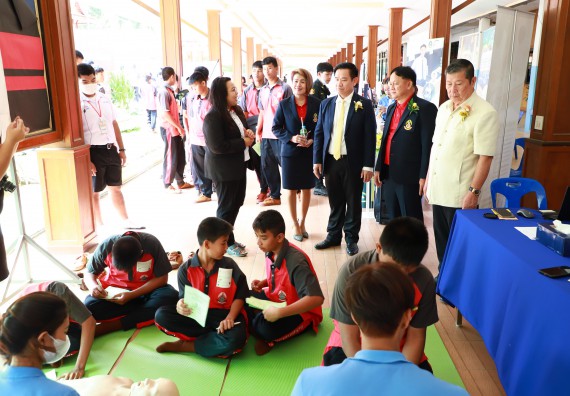 ภาพกิจกรรม  คณะวิทยาศาสตร์และเทคโนโลยี จัดบูธนิทรรศการงานเปิดโลกการเรียนรู้มุ่งสู่การพัฒนาคุณภาพผู้เรียน ประจำปีการศึกษา 2565