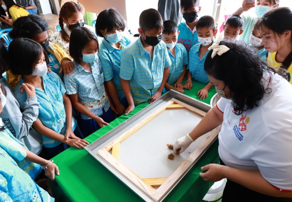 ภาพกิจกรรม  คณะวิทยาศาสตร์และเทคโนโลยี จัดกิจกรรมถ่ายทอดองค์ความรู้กระดาษกันนาจากกาบกล้วยไข่เพื่อใช้ในงานบรรจุภัณฑ์