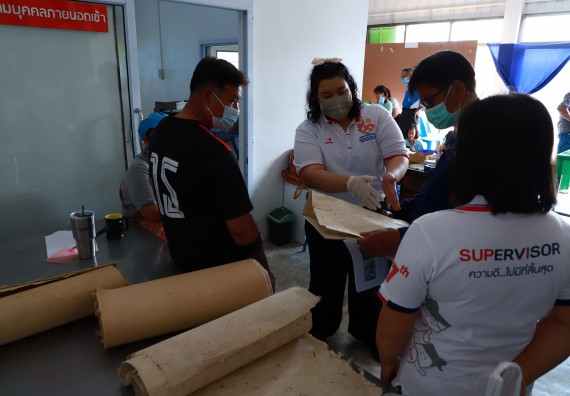 ภาพกิจกรรม  คณะวิทยาศาสตร์และเทคโนโลยี จัดกิจกรรมถ่ายทอดองค์ความรู้กระดาษกันนาจากกาบกล้วยไข่เพื่อใช้ในงานบรรจุภัณฑ์