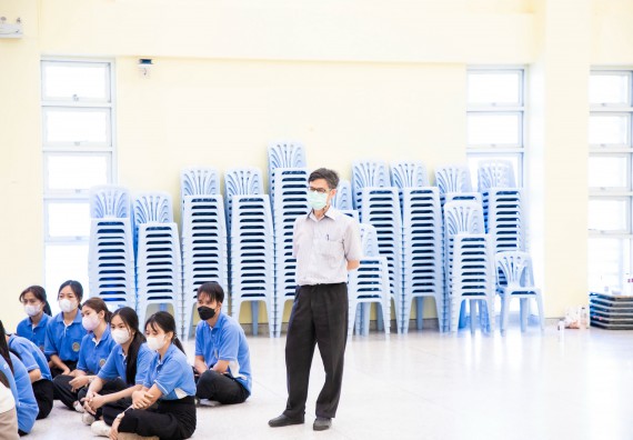 ภาพกิจกรรม  โปรแกรมวิชาสาธารณสุขศาสตร์ จัดอบรมการช่วยเหลือผู้ป่วยฉุกเฉิน ให้กับนักศึกษาชั้นปีที่ 2 หลักสูตรสาธารณสุขศาสตร์