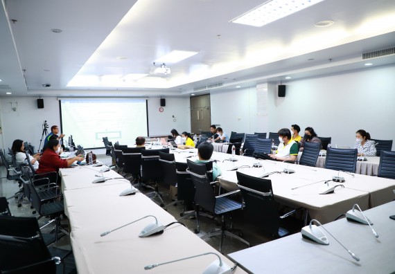 ภาพกิจกรรม  คณะวิทยาศาสตร์และเทคโนโลยี จัดประชุมเพื่อติดตามความก้าวหน้าในการจัดทำแบบประเมินความพึงพอใจและแบบสอบถามความต้องการของผู้มีส่วนได้เสีย