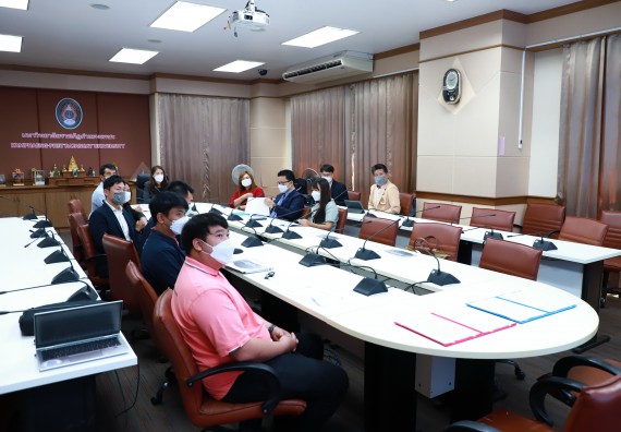 ภาพกิจกรรม  มหาวิทยาลัยราชภัฏกำแพงเพชร โดยคณะวิทยาศาสตร์และเทคโนโลยี ได้ตกลงลงนามในสัญญา เพื่อพัฒนาแอปพลิเคชั่น ชื่อ Casava Management System