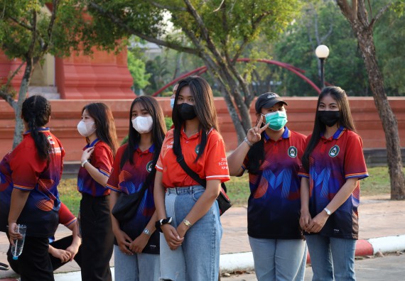 ภาพกิจกรรม  สโมสรนักศึกษา คณะวิทยาศาสตร์และเทคโนโลยี เข้าร่วมกีฬาระหว่างคณะ ปลาบึกเกมส์ ครั้งที่ 20