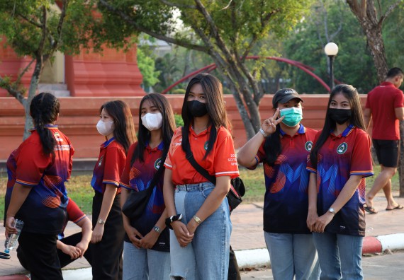ภาพกิจกรรม  สโมสรนักศึกษา คณะวิทยาศาสตร์และเทคโนโลยี เข้าร่วมกีฬาระหว่างคณะ ปลาบึกเกมส์ ครั้งที่ 20