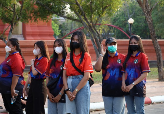 ภาพกิจกรรม  สโมสรนักศึกษา คณะวิทยาศาสตร์และเทคโนโลยี เข้าร่วมกีฬาระหว่างคณะ ปลาบึกเกมส์ ครั้งที่ 20