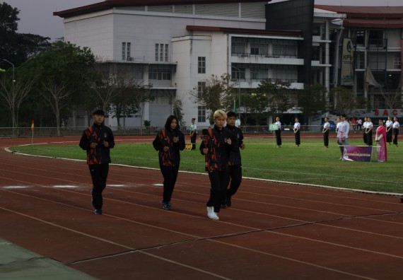 ภาพกิจกรรม  สโมสรนักศึกษา คณะวิทยาศาสตร์และเทคโนโลยี เข้าร่วมกีฬาระหว่างคณะ ปลาบึกเกมส์ ครั้งที่ 20