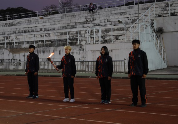 ภาพกิจกรรม  สโมสรนักศึกษา คณะวิทยาศาสตร์และเทคโนโลยี เข้าร่วมกีฬาระหว่างคณะ ปลาบึกเกมส์ ครั้งที่ 20