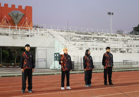 ภาพกิจกรรม  สโมสรนักศึกษา คณะวิทยาศาสตร์และเทคโนโลยี เข้าร่วมกีฬาระหว่างคณะ ปลาบึกเกมส์ ครั้งที่ 20