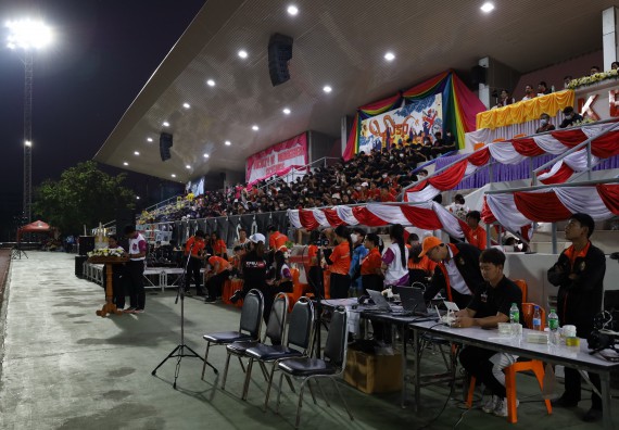 ภาพกิจกรรม  สโมสรนักศึกษา คณะวิทยาศาสตร์และเทคโนโลยี เข้าร่วมกีฬาระหว่างคณะ ปลาบึกเกมส์ ครั้งที่ 20