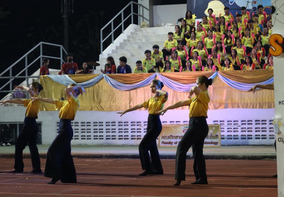ภาพกิจกรรม  สโมสรนักศึกษา คณะวิทยาศาสตร์และเทคโนโลยี เข้าร่วมกีฬาระหว่างคณะ ปลาบึกเกมส์ ครั้งที่ 20