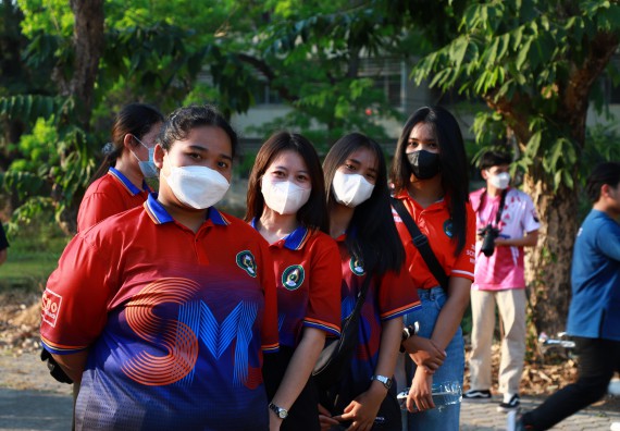 ภาพกิจกรรม  สโมสรนักศึกษา คณะวิทยาศาสตร์และเทคโนโลยี เข้าร่วมกีฬาระหว่างคณะ ปลาบึกเกมส์ ครั้งที่ 20