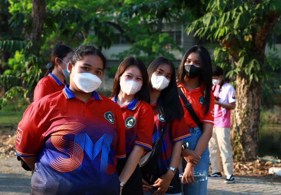 ภาพกิจกรรม  สโมสรนักศึกษา คณะวิทยาศาสตร์และเทคโนโลยี เข้าร่วมกีฬาระหว่างคณะ ปลาบึกเกมส์ ครั้งที่ 20