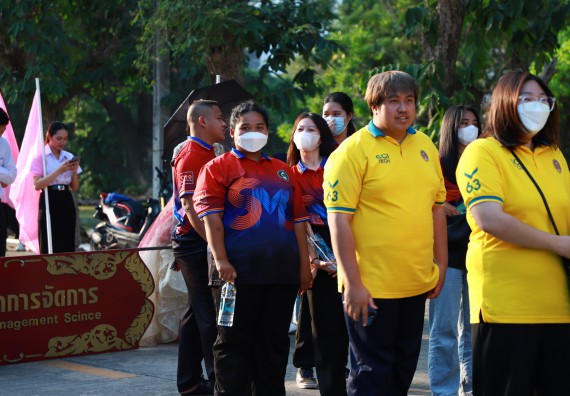 ภาพกิจกรรม  สโมสรนักศึกษา คณะวิทยาศาสตร์และเทคโนโลยี เข้าร่วมกีฬาระหว่างคณะ ปลาบึกเกมส์ ครั้งที่ 20