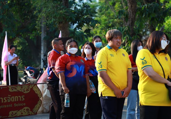 ภาพกิจกรรม  สโมสรนักศึกษา คณะวิทยาศาสตร์และเทคโนโลยี เข้าร่วมกีฬาระหว่างคณะ ปลาบึกเกมส์ ครั้งที่ 20