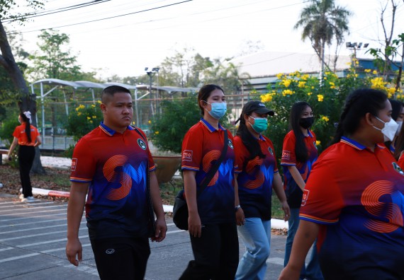 ภาพกิจกรรม  สโมสรนักศึกษา คณะวิทยาศาสตร์และเทคโนโลยี เข้าร่วมกีฬาระหว่างคณะ ปลาบึกเกมส์ ครั้งที่ 20