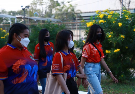 ภาพกิจกรรม  สโมสรนักศึกษา คณะวิทยาศาสตร์และเทคโนโลยี เข้าร่วมกีฬาระหว่างคณะ ปลาบึกเกมส์ ครั้งที่ 20