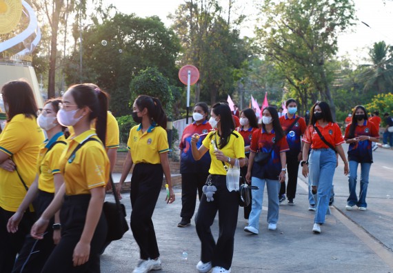 ภาพกิจกรรม  สโมสรนักศึกษา คณะวิทยาศาสตร์และเทคโนโลยี เข้าร่วมกีฬาระหว่างคณะ ปลาบึกเกมส์ ครั้งที่ 20