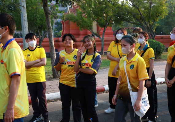 ภาพกิจกรรม  สโมสรนักศึกษา คณะวิทยาศาสตร์และเทคโนโลยี เข้าร่วมกีฬาระหว่างคณะ ปลาบึกเกมส์ ครั้งที่ 20