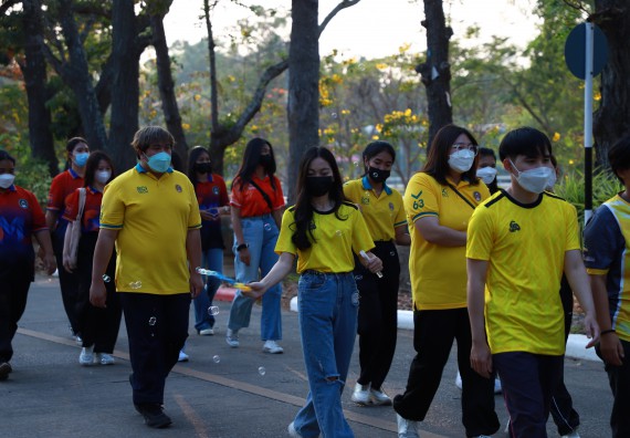 ภาพกิจกรรม  สโมสรนักศึกษา คณะวิทยาศาสตร์และเทคโนโลยี เข้าร่วมกีฬาระหว่างคณะ ปลาบึกเกมส์ ครั้งที่ 20