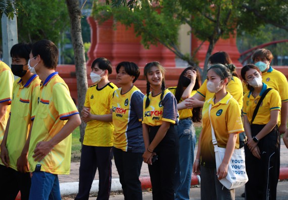ภาพกิจกรรม  สโมสรนักศึกษา คณะวิทยาศาสตร์และเทคโนโลยี เข้าร่วมกีฬาระหว่างคณะ ปลาบึกเกมส์ ครั้งที่ 20