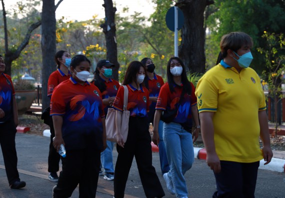 ภาพกิจกรรม  สโมสรนักศึกษา คณะวิทยาศาสตร์และเทคโนโลยี เข้าร่วมกีฬาระหว่างคณะ ปลาบึกเกมส์ ครั้งที่ 20