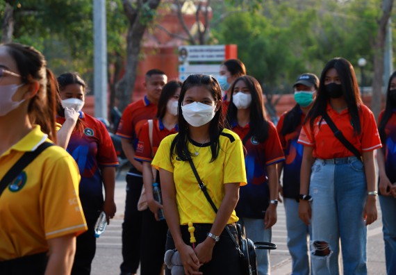 ภาพกิจกรรม  สโมสรนักศึกษา คณะวิทยาศาสตร์และเทคโนโลยี เข้าร่วมกีฬาระหว่างคณะ ปลาบึกเกมส์ ครั้งที่ 20