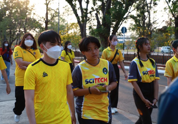 ภาพกิจกรรม  สโมสรนักศึกษา คณะวิทยาศาสตร์และเทคโนโลยี เข้าร่วมกีฬาระหว่างคณะ ปลาบึกเกมส์ ครั้งที่ 20