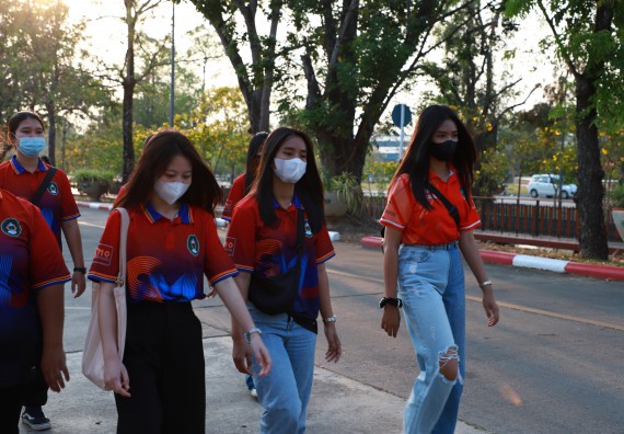 ภาพกิจกรรม  สโมสรนักศึกษา คณะวิทยาศาสตร์และเทคโนโลยี เข้าร่วมกีฬาระหว่างคณะ ปลาบึกเกมส์ ครั้งที่ 20