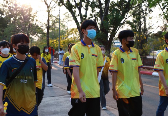 ภาพกิจกรรม  สโมสรนักศึกษา คณะวิทยาศาสตร์และเทคโนโลยี เข้าร่วมกีฬาระหว่างคณะ ปลาบึกเกมส์ ครั้งที่ 20