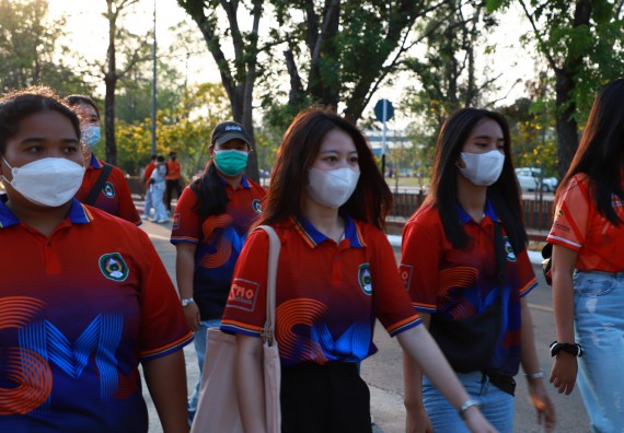 ภาพกิจกรรม  สโมสรนักศึกษา คณะวิทยาศาสตร์และเทคโนโลยี เข้าร่วมกีฬาระหว่างคณะ ปลาบึกเกมส์ ครั้งที่ 20