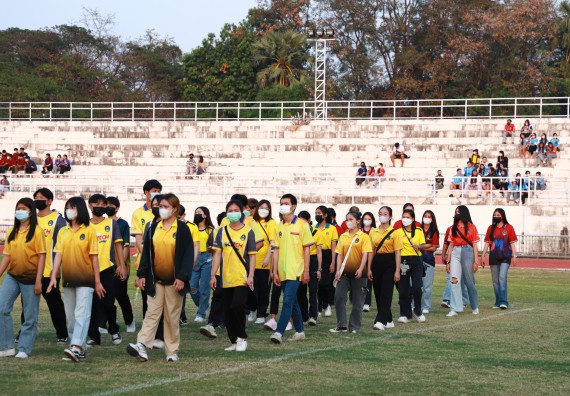 ภาพกิจกรรม  สโมสรนักศึกษา คณะวิทยาศาสตร์และเทคโนโลยี เข้าร่วมกีฬาระหว่างคณะ ปลาบึกเกมส์ ครั้งที่ 20
