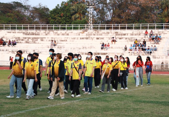 ภาพกิจกรรม  สโมสรนักศึกษา คณะวิทยาศาสตร์และเทคโนโลยี เข้าร่วมกีฬาระหว่างคณะ ปลาบึกเกมส์ ครั้งที่ 20