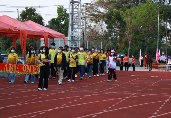 ภาพกิจกรรม  สโมสรนักศึกษา คณะวิทยาศาสตร์และเทคโนโลยี เข้าร่วมกีฬาระหว่างคณะ ปลาบึกเกมส์ ครั้งที่ 20