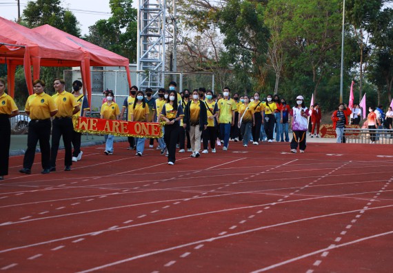 ภาพกิจกรรม  สโมสรนักศึกษา คณะวิทยาศาสตร์และเทคโนโลยี เข้าร่วมกีฬาระหว่างคณะ ปลาบึกเกมส์ ครั้งที่ 20