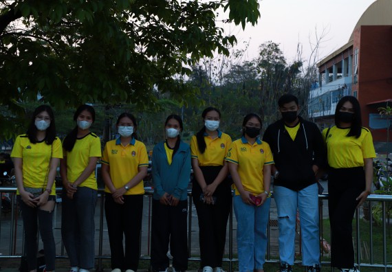 ภาพกิจกรรม  สโมสรนักศึกษา คณะวิทยาศาสตร์และเทคโนโลยี เข้าร่วมกีฬาระหว่างคณะ ปลาบึกเกมส์ ครั้งที่ 20