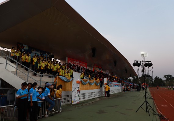 ภาพกิจกรรม  สโมสรนักศึกษา คณะวิทยาศาสตร์และเทคโนโลยี เข้าร่วมกีฬาระหว่างคณะ ปลาบึกเกมส์ ครั้งที่ 20