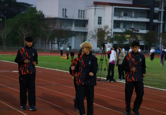 ภาพกิจกรรม  สโมสรนักศึกษา คณะวิทยาศาสตร์และเทคโนโลยี เข้าร่วมกีฬาระหว่างคณะ ปลาบึกเกมส์ ครั้งที่ 20