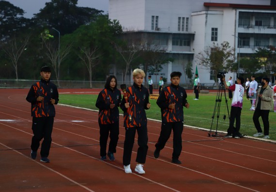 ภาพกิจกรรม  สโมสรนักศึกษา คณะวิทยาศาสตร์และเทคโนโลยี เข้าร่วมกีฬาระหว่างคณะ ปลาบึกเกมส์ ครั้งที่ 20