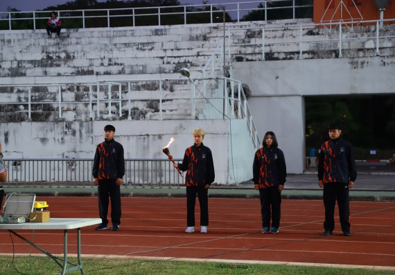 ภาพกิจกรรม  สโมสรนักศึกษา คณะวิทยาศาสตร์และเทคโนโลยี เข้าร่วมกีฬาระหว่างคณะ ปลาบึกเกมส์ ครั้งที่ 20