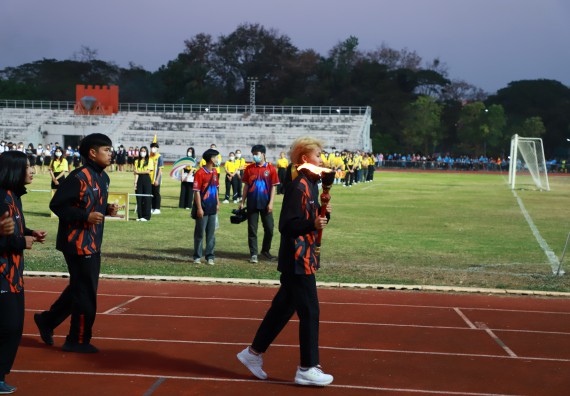 ภาพกิจกรรม  สโมสรนักศึกษา คณะวิทยาศาสตร์และเทคโนโลยี เข้าร่วมกีฬาระหว่างคณะ ปลาบึกเกมส์ ครั้งที่ 20