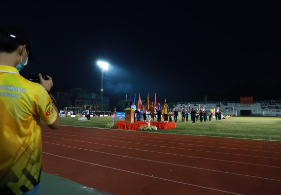 ภาพกิจกรรม  สโมสรนักศึกษา คณะวิทยาศาสตร์และเทคโนโลยี เข้าร่วมกีฬาระหว่างคณะ ปลาบึกเกมส์ ครั้งที่ 20